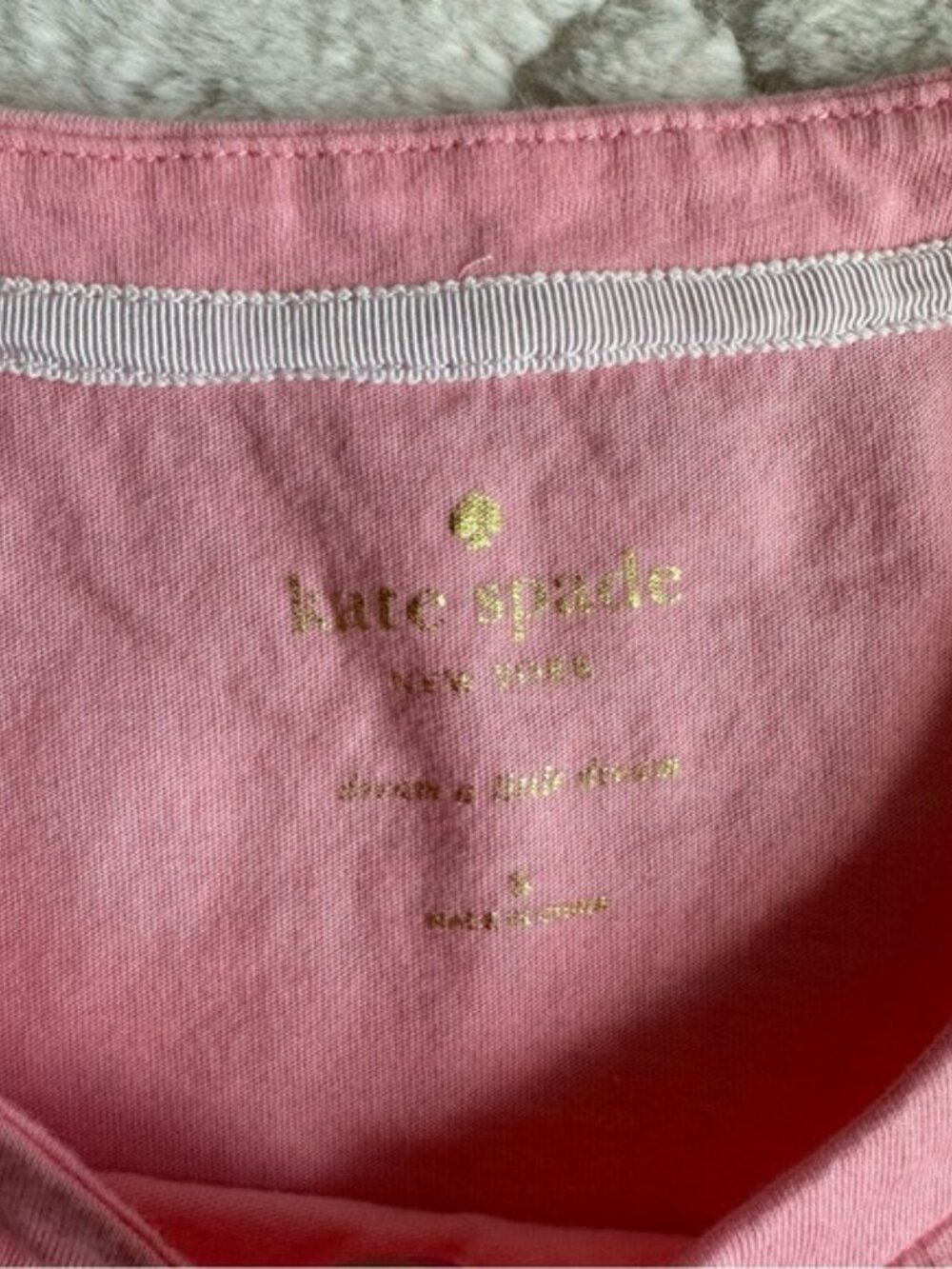 Kate Spade | Pink "Hello Sunshine" Short Sleeve Sleep Tee | Size Small - Picture 8 of 10
